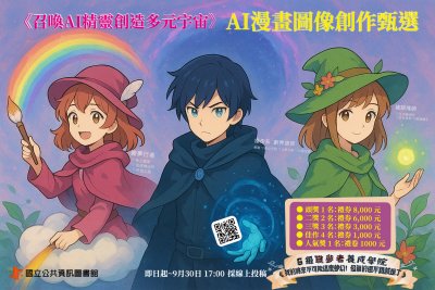 【科技教育】「召喚AI精靈創造多元宇宙──AI漫畫圖像創作甄選」活動(海報).jpg