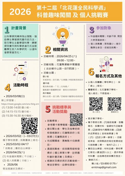 【專業知能】2026 年第十二屆「北花蓮全民科學週」(海報).jpg