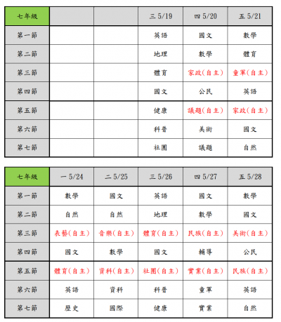 七年級線上教學課表.png