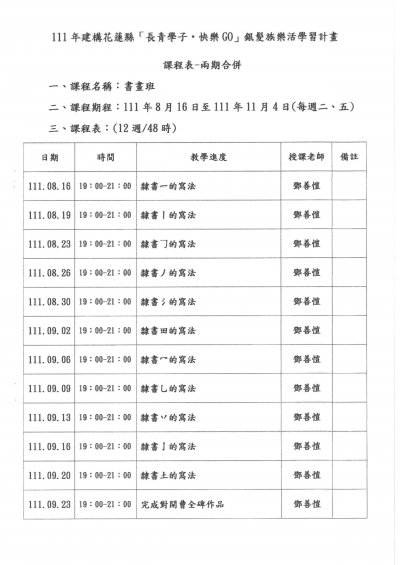 花蓮縣南區退休公教人員協會函-恢復辦理111年建構花蓮縣銀髮族樂活學習計畫終身學習教室案_6.jpg